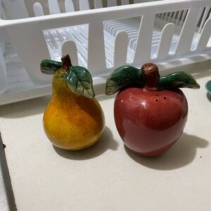 Apple and Pear Salt and Pepper Shakers